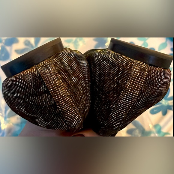 Tory Burch Caroline 2 Leopard Lurex Vegan Elastic Ballet Flat Women's Size 7.5M - Picture 4 of 4